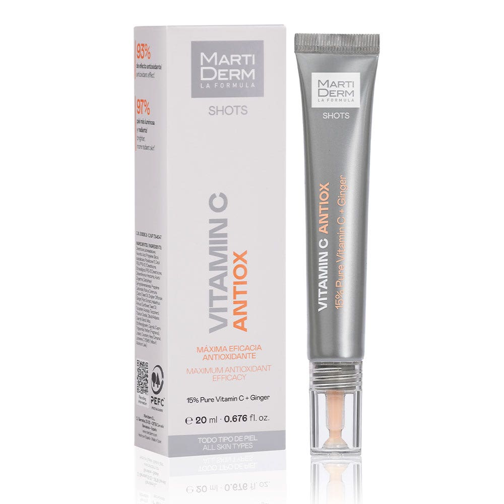 Martiderm Shots Vitamine C Antiox Tous Types de Peaux 20ml