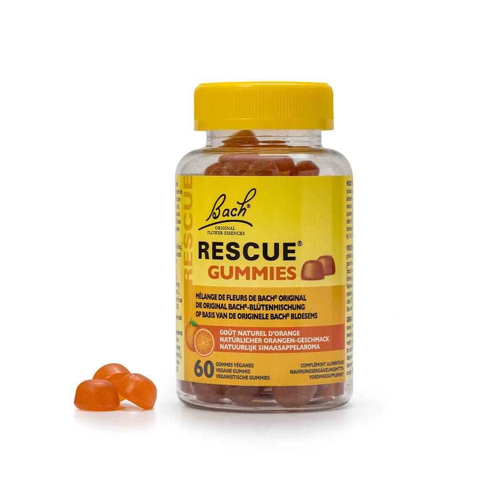 Rescue Les Fleurs de Bach Original Gummies Goût Orange Dès 3 Ans x60