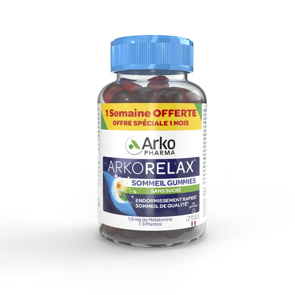 Arkopharma Arkorelax Sommeil 60 Gummies sans sucre