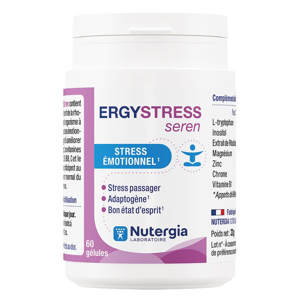 Nutergia Ergystress Seren Stress et Sommeil 60 Gélules