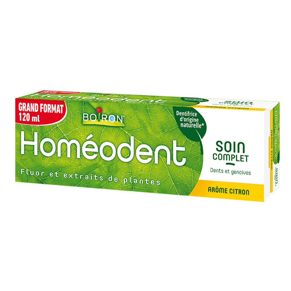 Boiron Homeodent Dentifrice Soin Complet Dents Et Gencives Citron 120ml