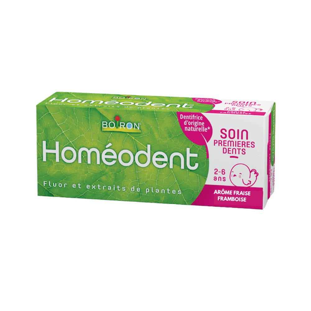 Boiron Dentifrice Soin Premières Dents Arôme Fraise Framboise 2-6 ans 50ml