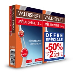Valdispert Mélatonine 1.9 mg Spécial Horaires Décalés 2x40 comprimés