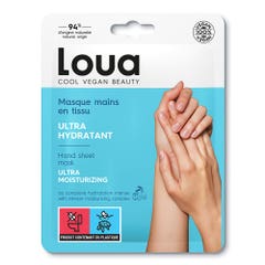 Loua Masque en tissu Mains Hydratant peaux sèches x1