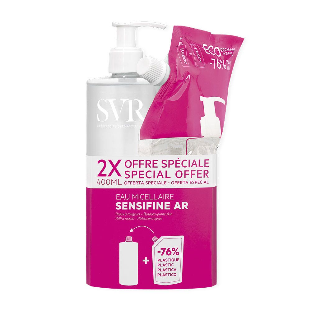 Svr Sensifine AR Eau Micellaire 400ml + Recharge Eau Micellaire 400ml