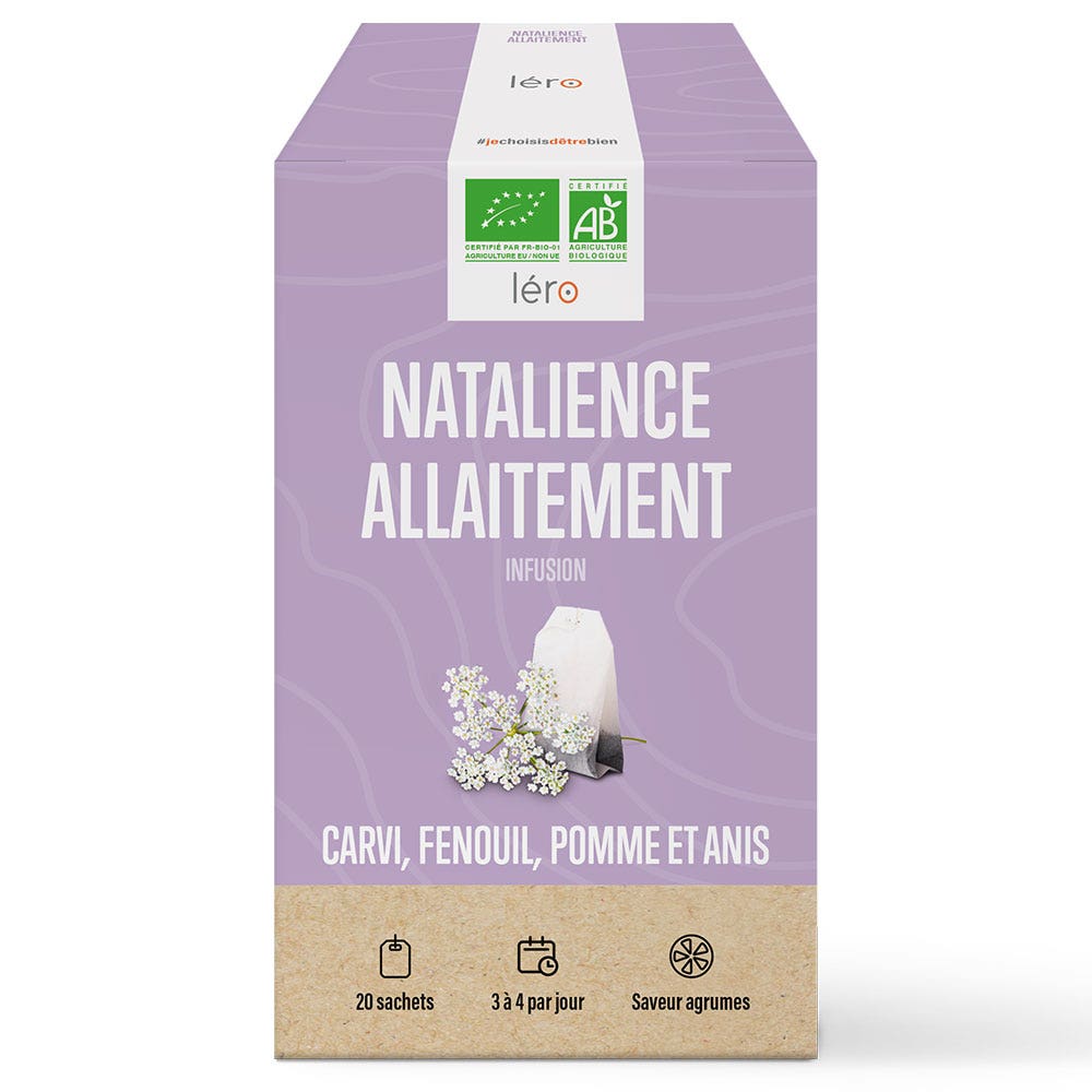 Lero Natalience Infusion Allaitement Bio Saveur Agrumes 20 sachets