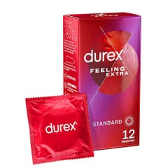 Préservatifs extra Fins Et Extra Lubrifies X10 Feeling Extra Durex