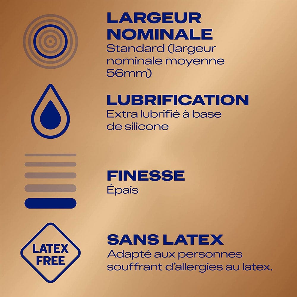 Préservatifs Durex NUDE - Lot De 10 - Ultra Fins - Sensation Peau Contre Peau
