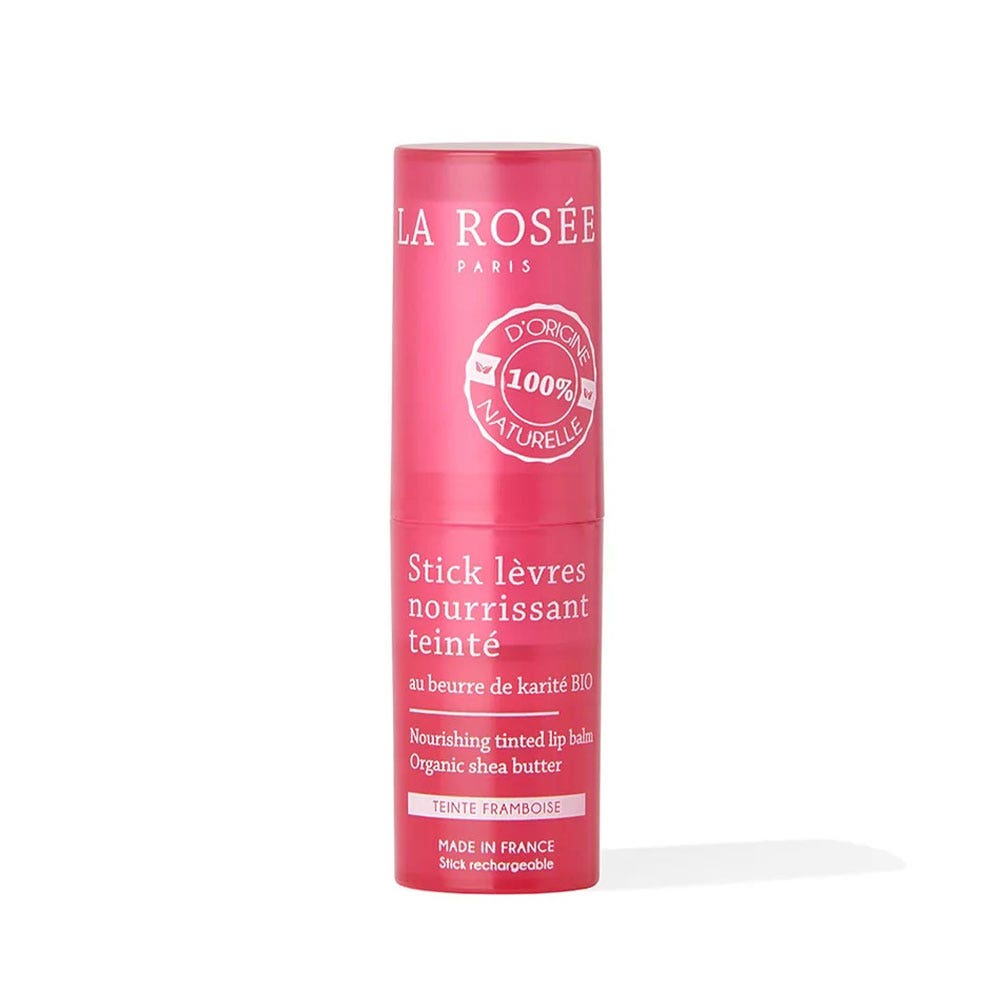 LA ROSÉE Stick Lèvres Nourrissant Teinté Framboise Rechargeable Au beurre de karité Bio 4.5g