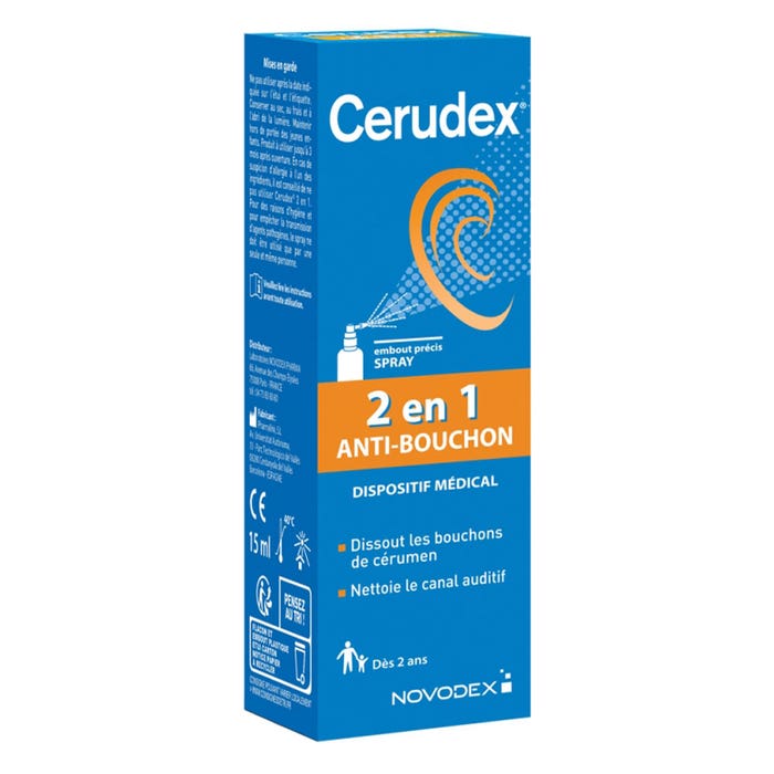 Spray Anti-Bouchon 2en1 15ml Cerudex Novodex
