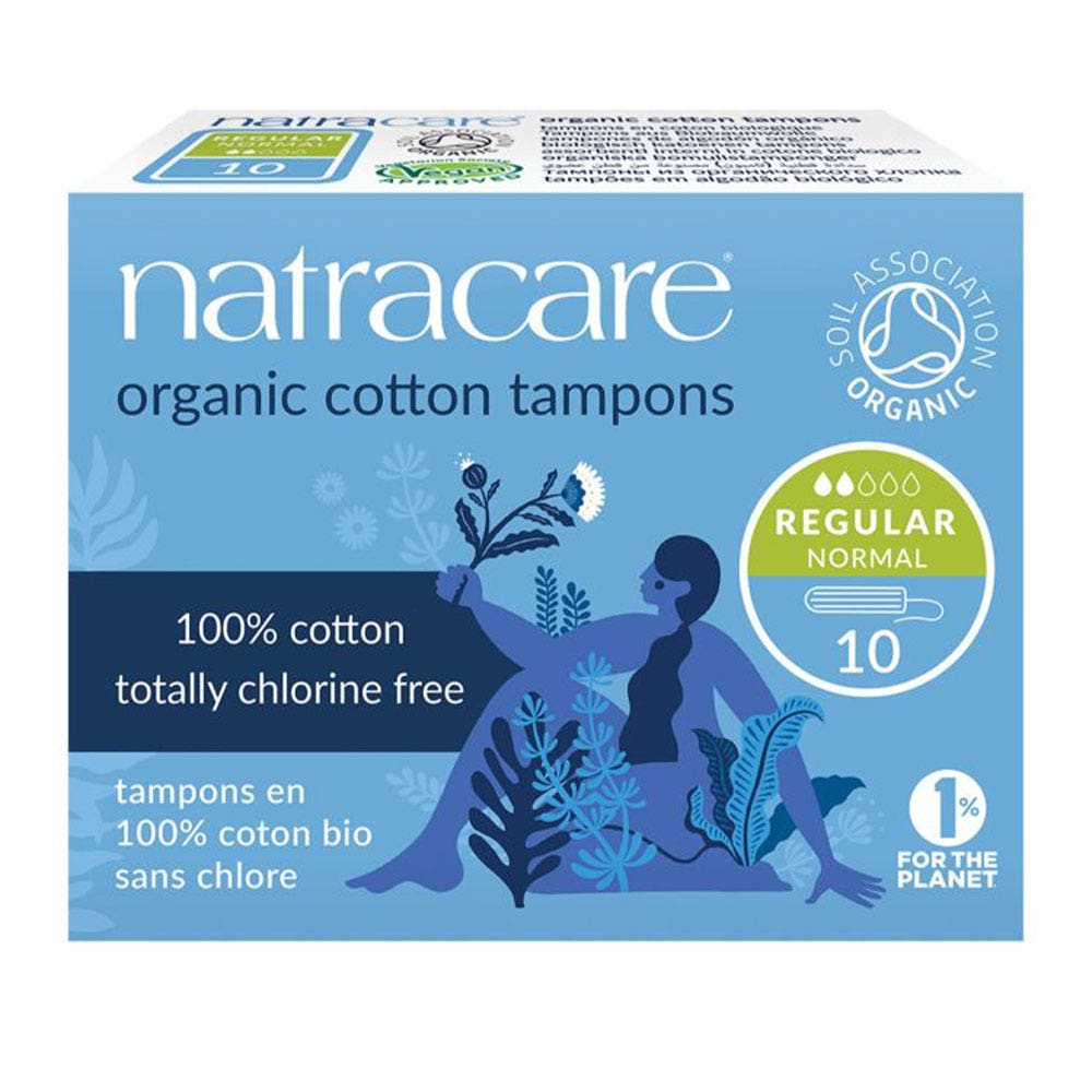 Natracare Tampons Bio Regular Sans Applicateur x10
