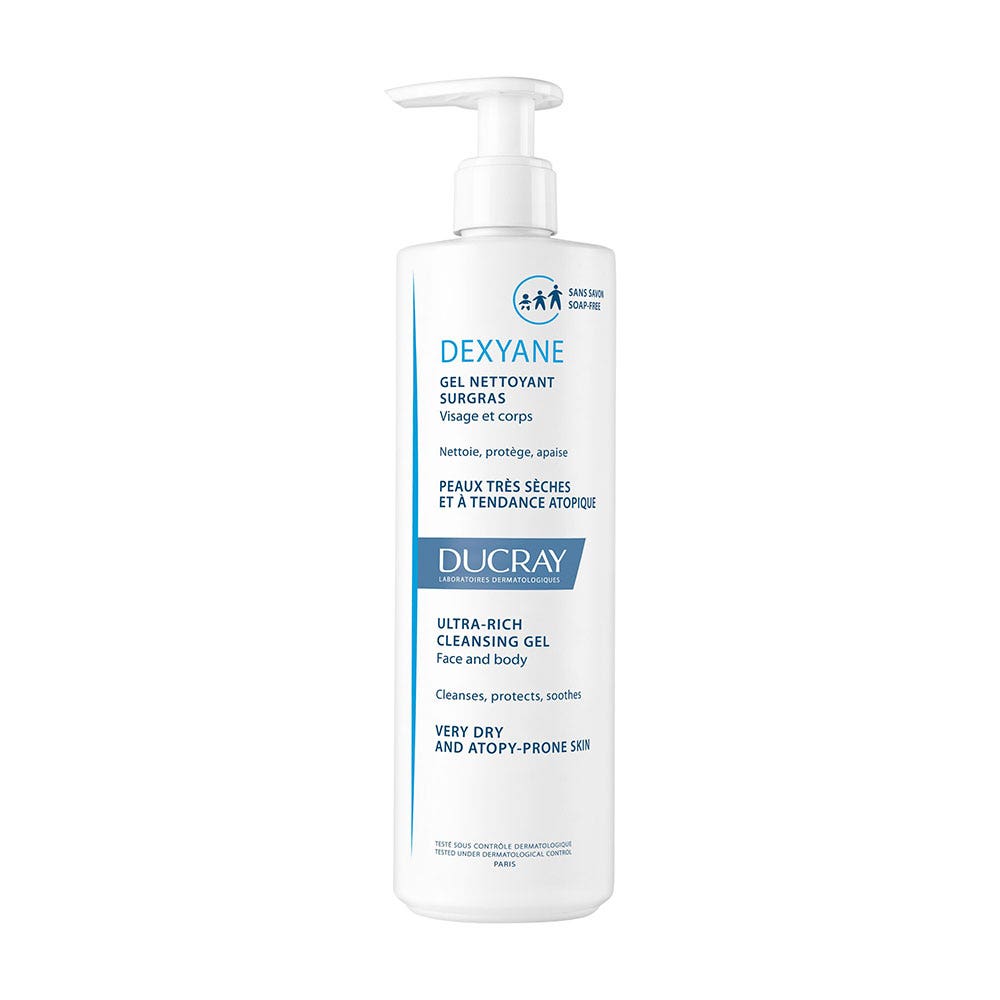 Ducray Dexyane Gel Nettoyant Surgras Visage Et Corps Peaux Tres Seches A Tendance Atopique 400ml