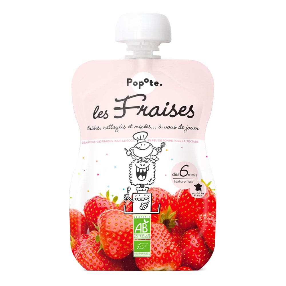 Popote Fruits Gourde Bio Dès 6 Mois 120g