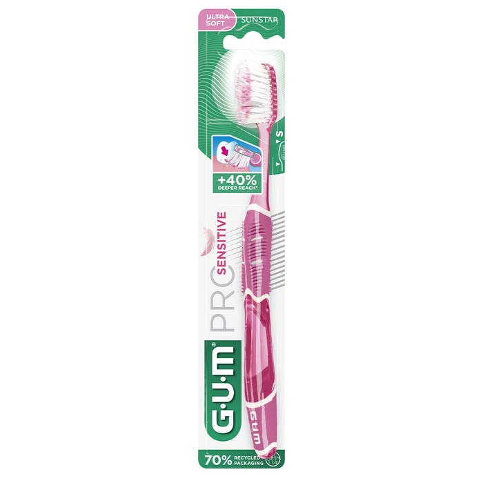 Gum Pro Sensitive Brosse à Dents Ultra-Souple 15/100e