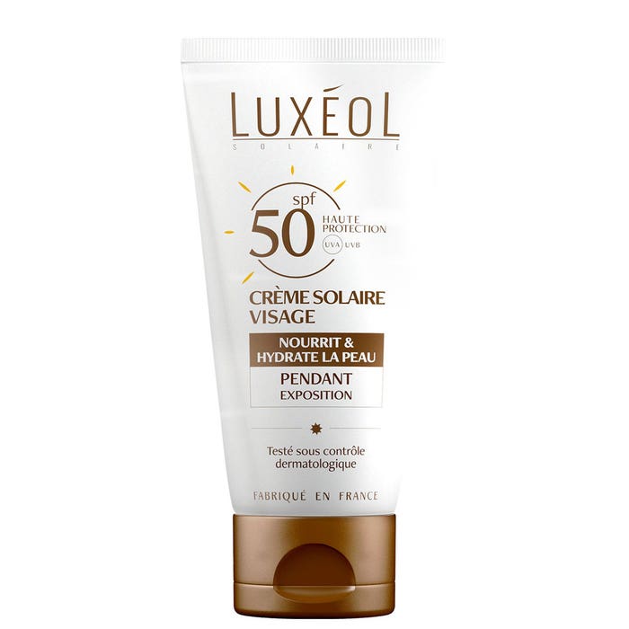Crème Solaire Visage SPF50 50ml Luxeol