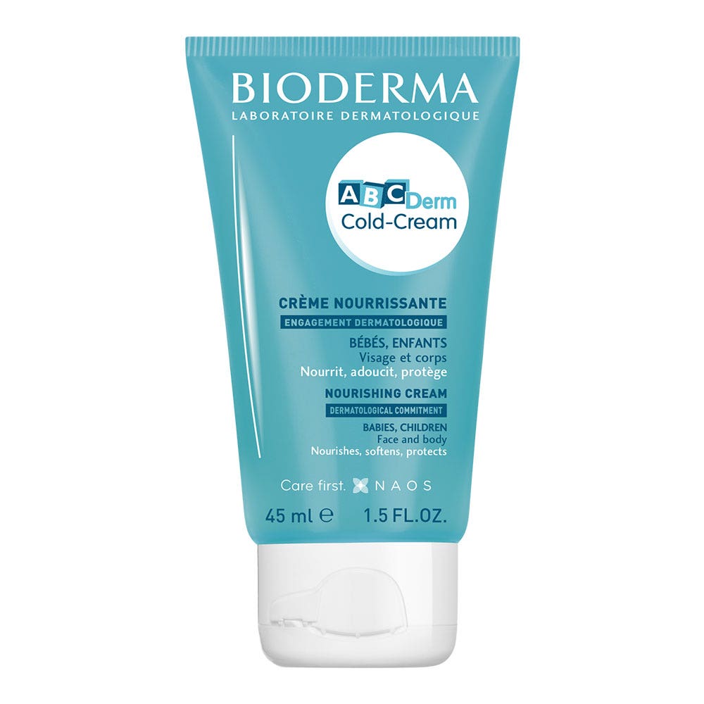 Cold Cream bébé 45ml Abcderm Crème Nourrissante Bioderma