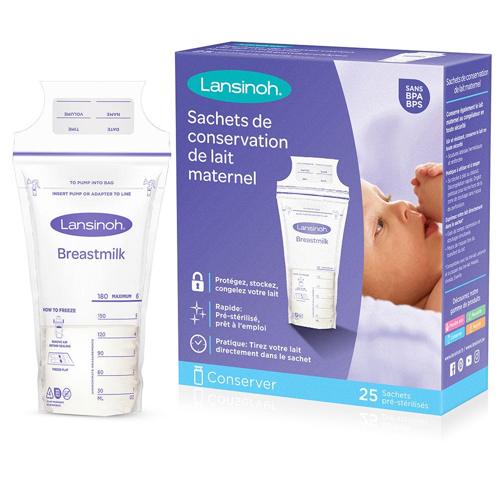 Lansinoh Sachets Pour Lait Maternel X25