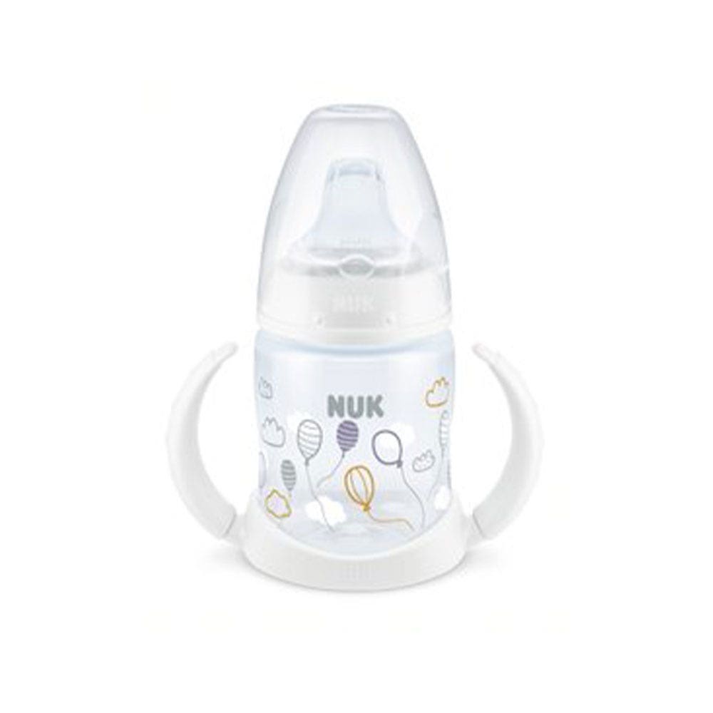 Nuk First Choice+ avec Temperature Control Tasse d'Apprentissage Blanche Embout Silicone Mixte Dès 6 Mois 150ml