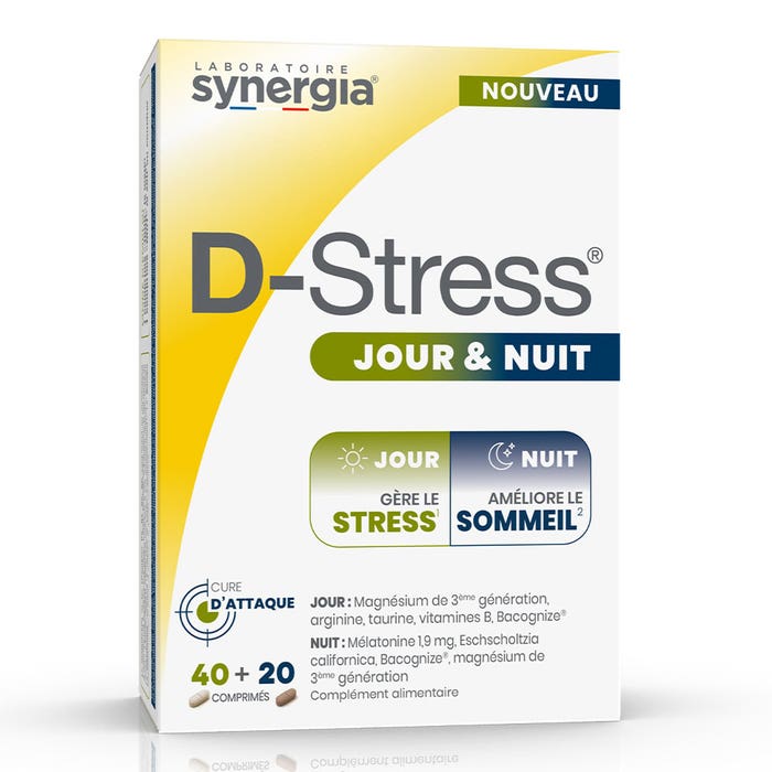Synergia D-Stress Jour & Nuit 40+20 comprimés
