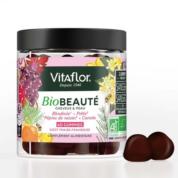 Vitaflor Bio Beauté Cheveux & Peau 60 Gummies