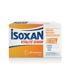 Isoxan Vitalité Senior Energie, mémoire et concentration 20 comprimés