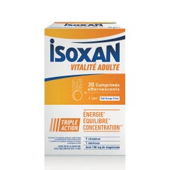 Isoxan Vitalité Adultes Energie, équilibre et concentration 20 comprimés effervescents