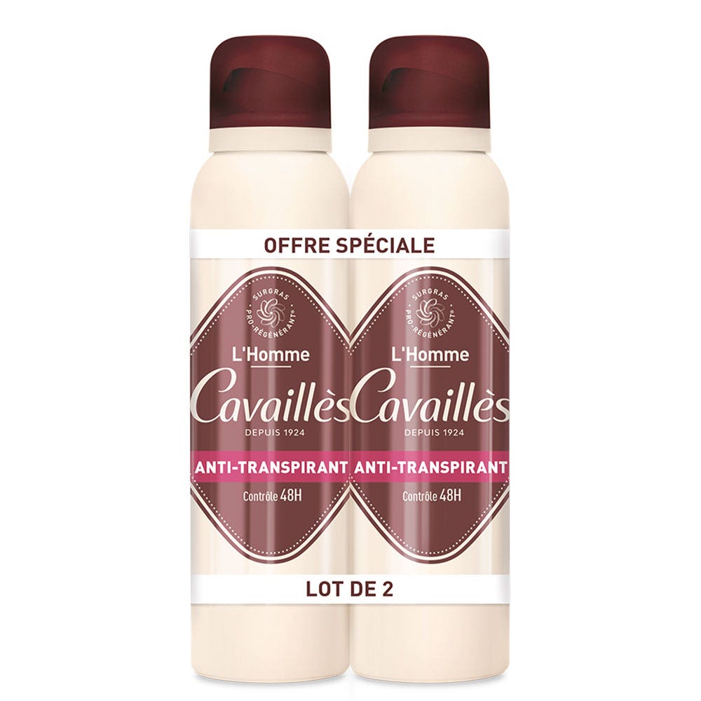 Cavaillès Absorb + Desodorante spray 2x150ml