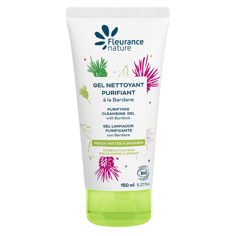 Fleurance Nature Gel nettoyant purifiant Bardane Bio 150ml