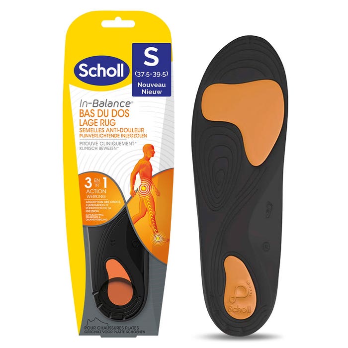 Scholl In-Balance Semelles Bas du Dos Anti-Douleurs Easypara