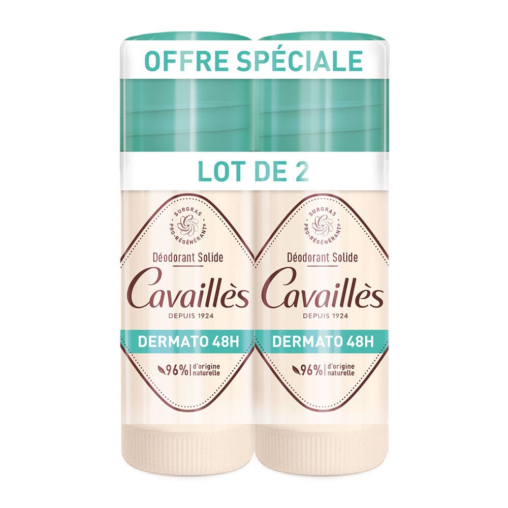 Rogé Cavaillès Dermato Déodorants Stick 48H 2x40 ml