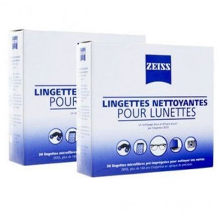 Lingettes Nettoyantes Pour Lunettes 2x30 Zeiss