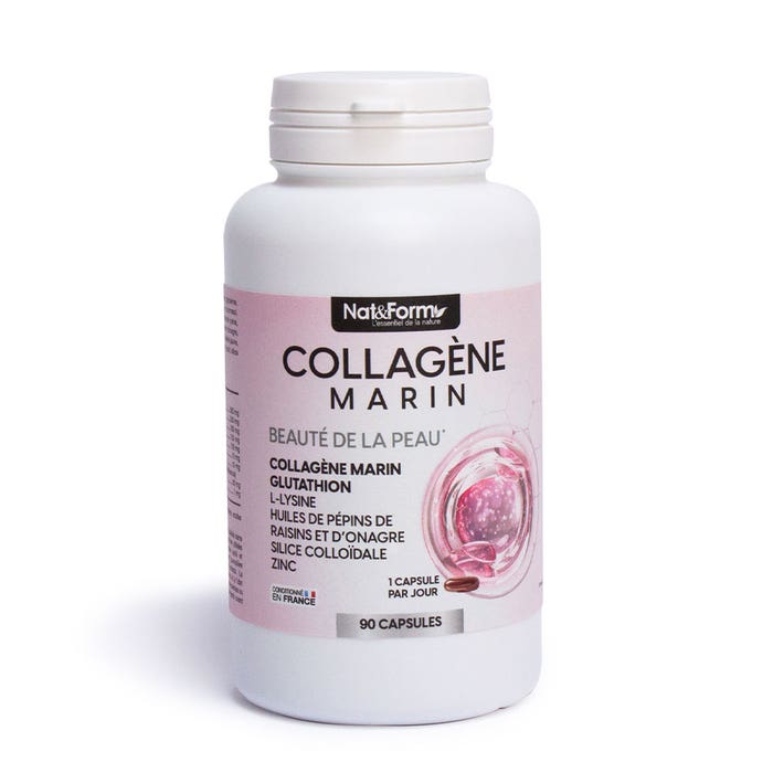Nat&Form Collagène Marin Beauté de La Peau Gluthation 90 Capsules Nat&Form Collagène Marin Beauté de La Peau Gluthation 90 Capsules