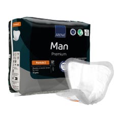 Abena Man Protection urinaire adhésive homme 5G 29x23cm Formula 2 Incontinence Modérée x15