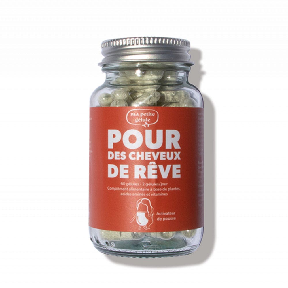 Ma petite gélule Pour des Cheveux de Rêve Activateur de Pousse Cheveux Abîmés et Fatigués 60 Gélules