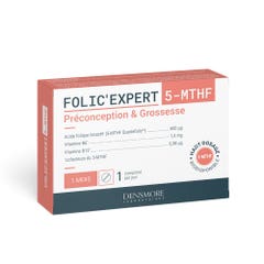 Densmore Folic'expert Acide Folique (5-MTHF) Préconception et grossesse 30 comprimés