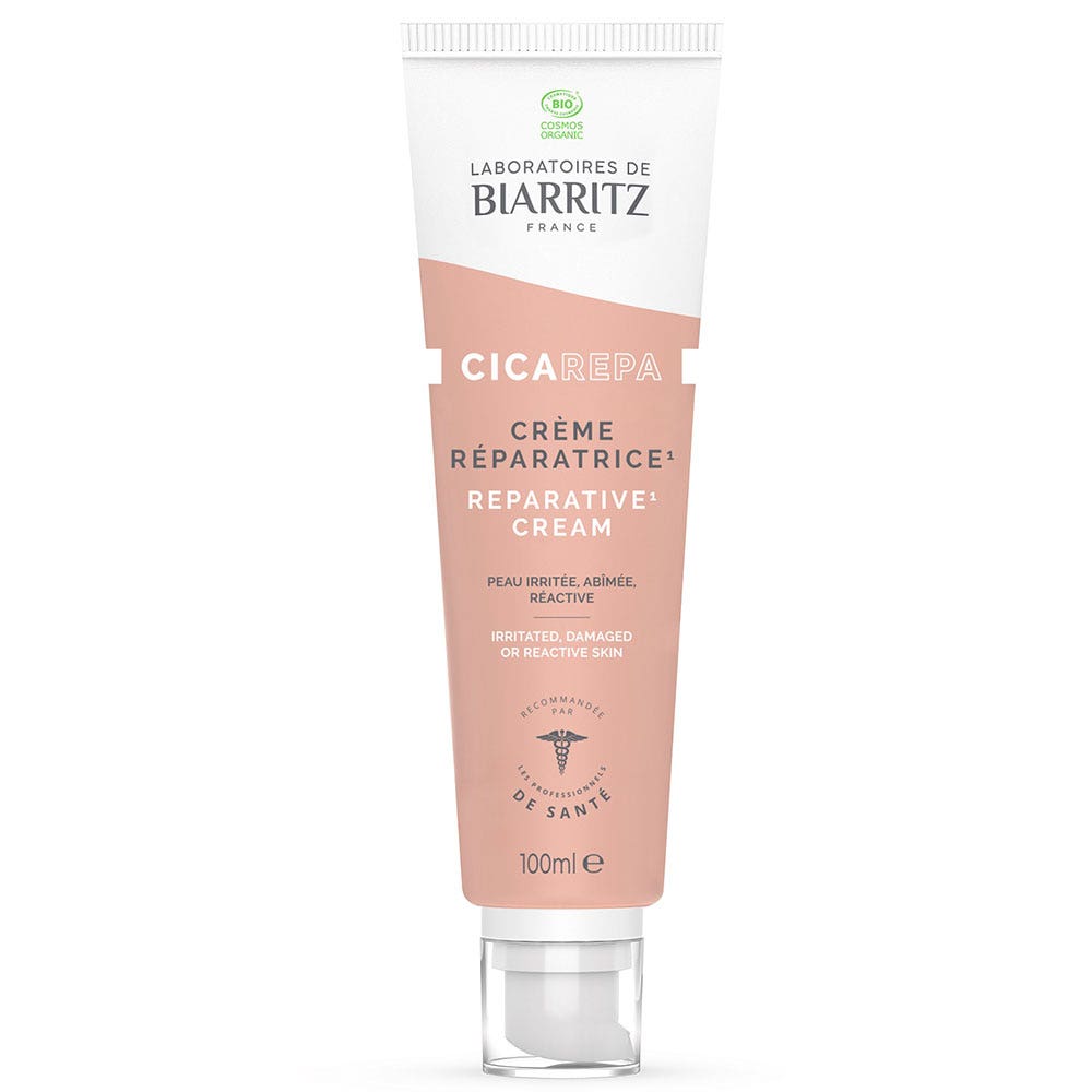 Laboratoires De Biarritz Réparateurs Crème Réparatrice Bio Peaux irritées ou réactives 100ml