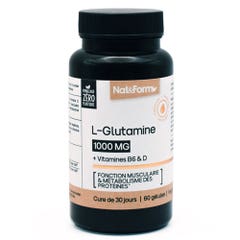 Nat&Form Premium L-Glutamine 60 Gélules