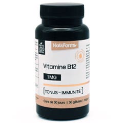 Nat&Form Vitamine B12 30 Gélules