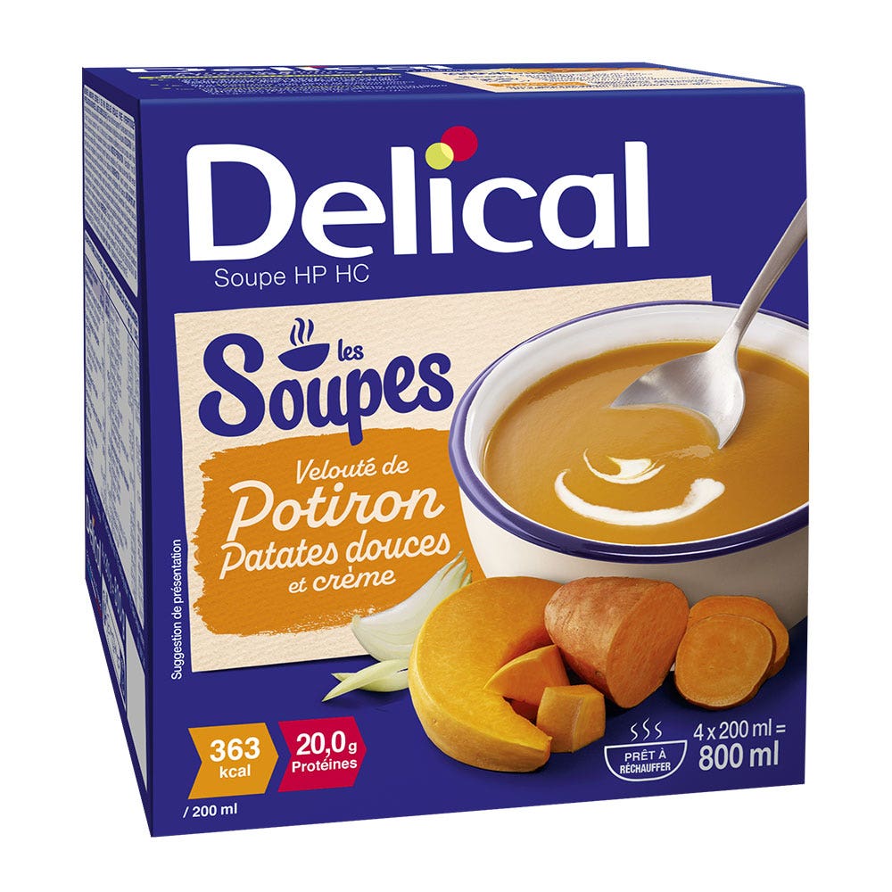 Delical Soupe Hyperprotidique Hypercalorique 0.900 4x200ml