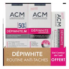 Acm Depiwhite.M Crème Intensive Anti-Taches & Crème protectrice SPF50 + Contour Yeux offert