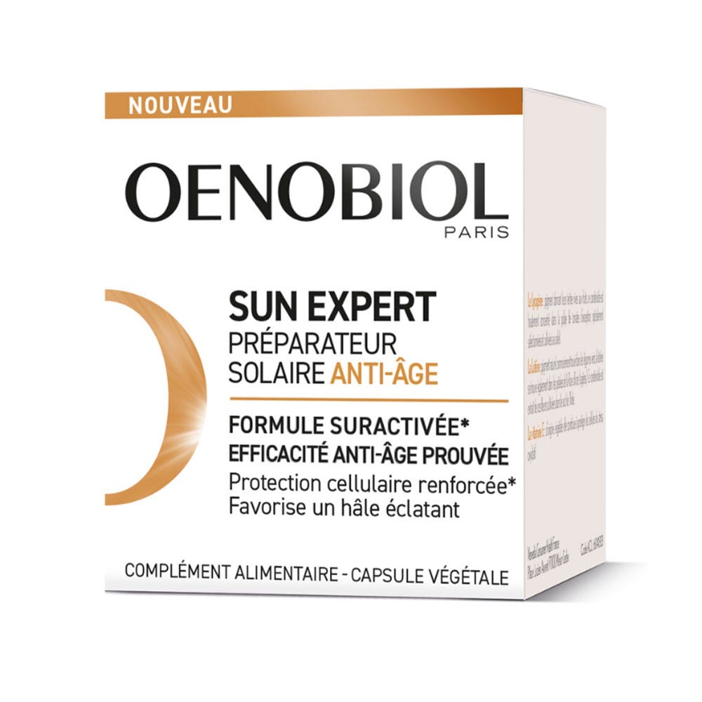 Oenobiol Sun Expert Préparateur Solaire Anti-âge 30 Capsules