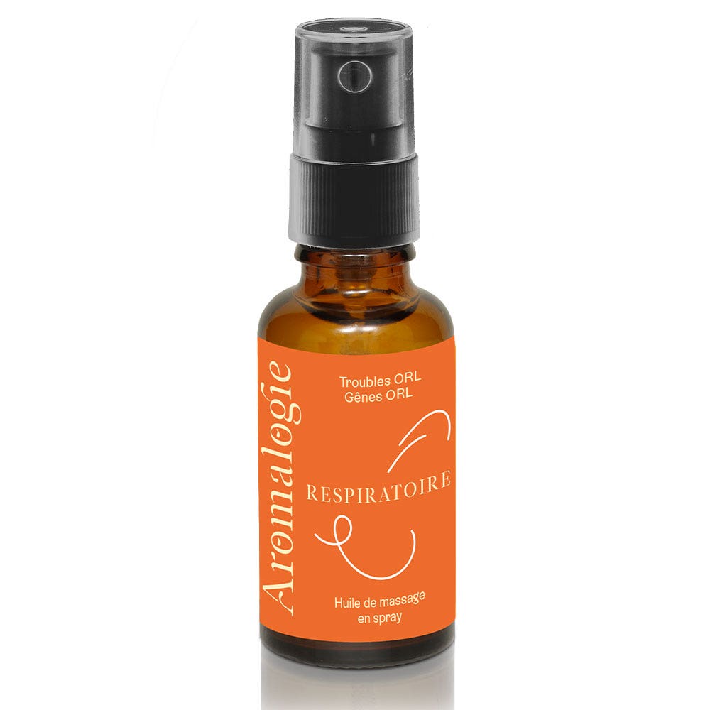 Aromalogie Spray Huile de Massage Respiratoire 30ml