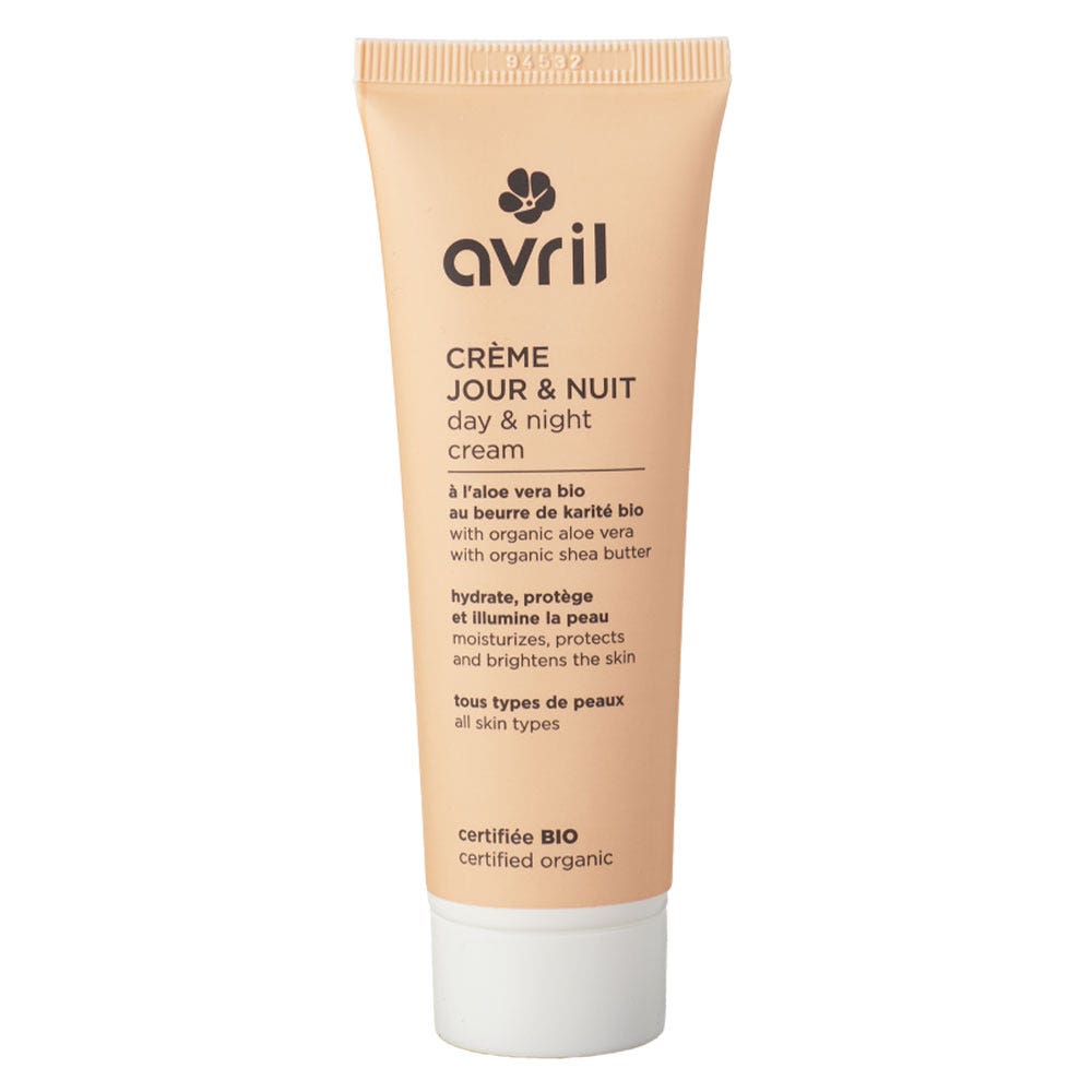 Avril Creme de jour et nuit à l'aloe vera et beurre de karite bio 50ml