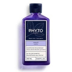 Phyto Violet Shampooing Déjeunissant Cheveux Blonds Décolorés, Gris, Blancs 250ml