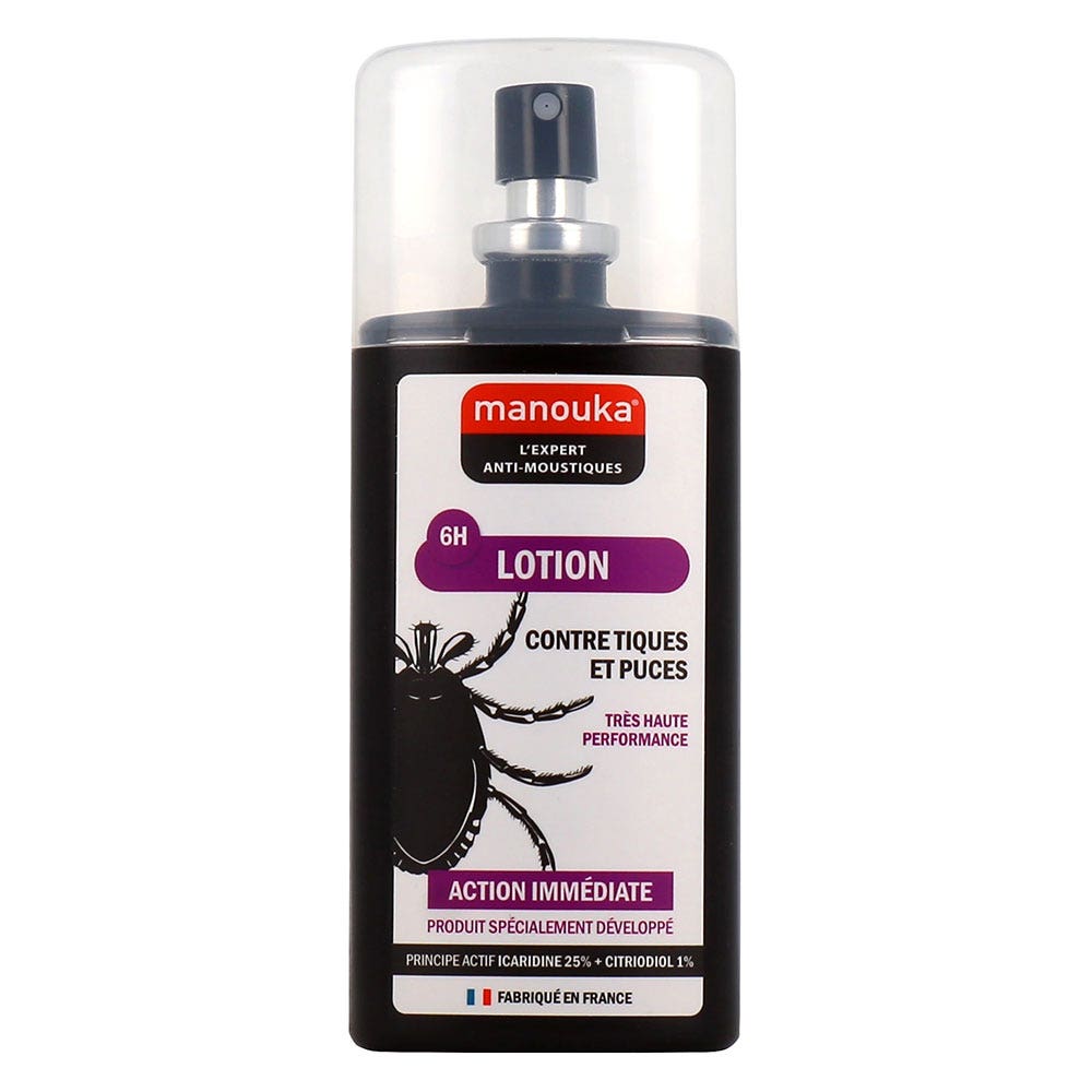 Manouka Lotion Anti Tiques et Puces Action Immédiate 75ml