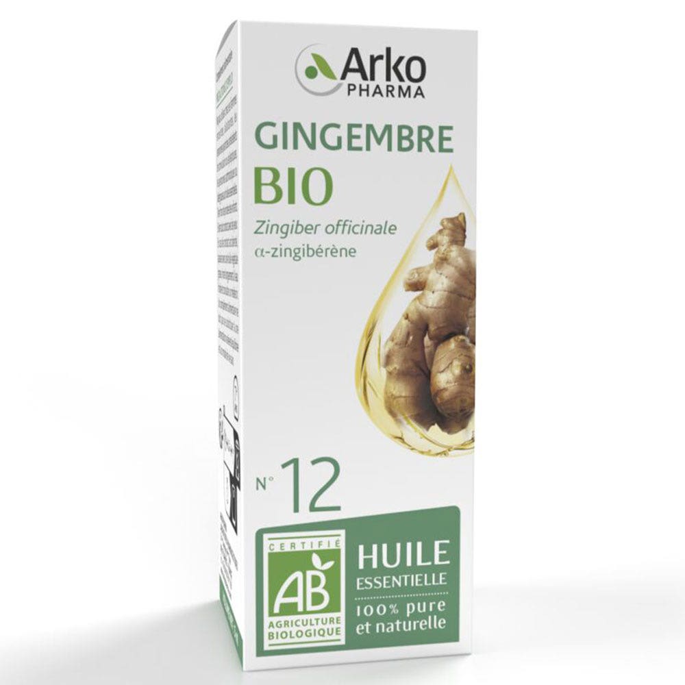 Arkopharma Arkoessentiel Huile Essentielle N°12 Gingembre Bio 5ml