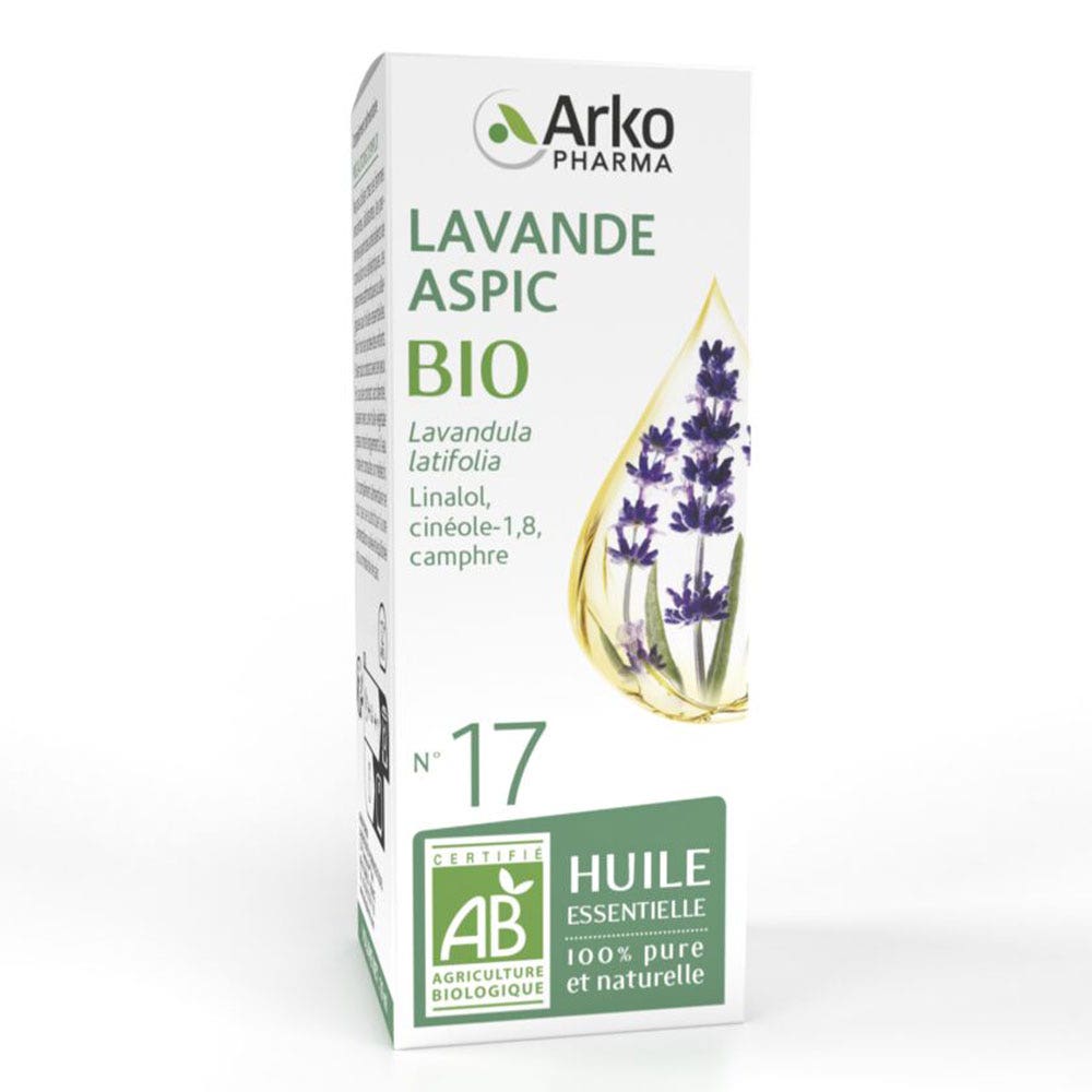 Arkopharma Arkoessentiel Huile Essentielle N°17 Lavande Aspic Bio 10ml