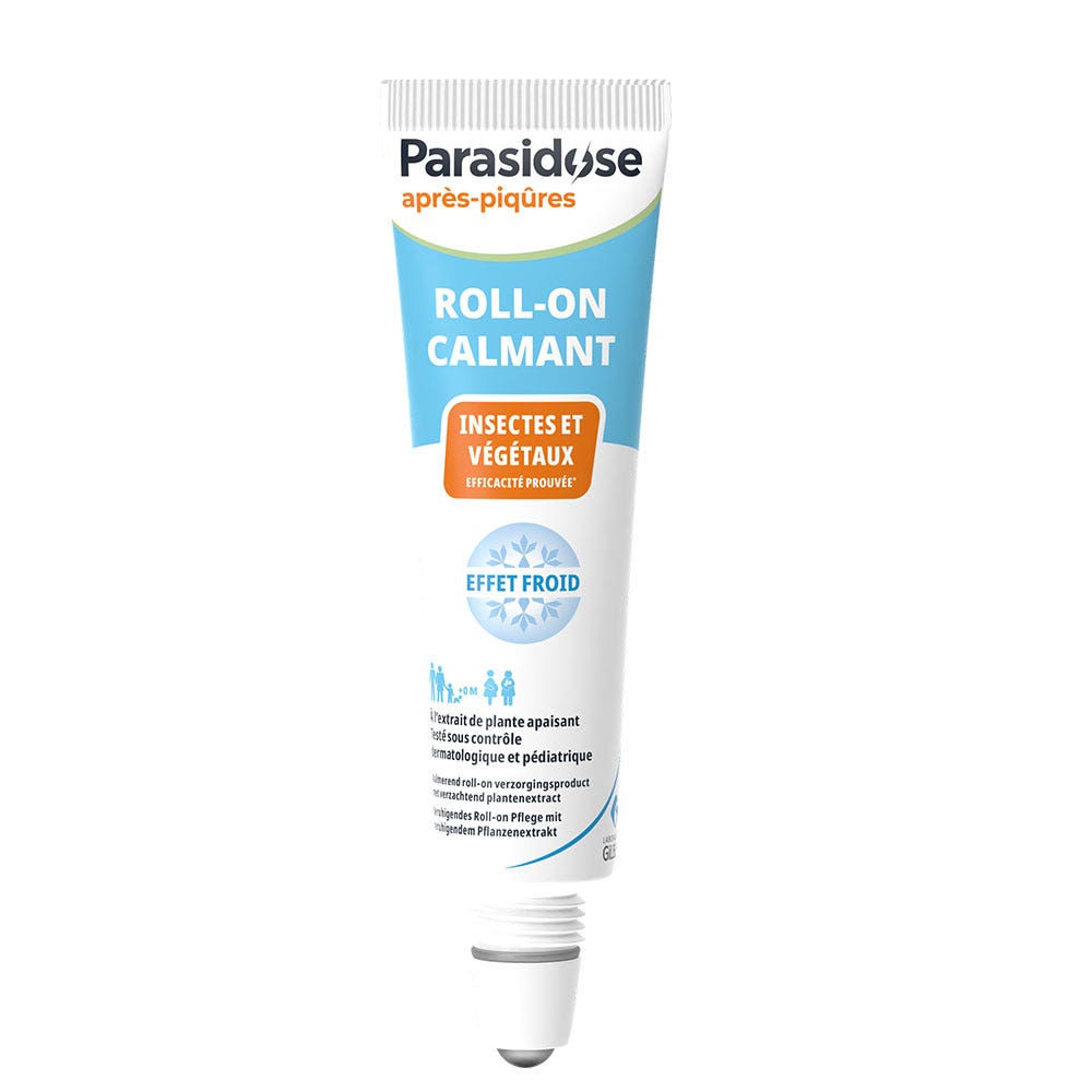 PARASIDOSE Roll-on calmant Insectes et végétaux Effet froid Après-piqûres 15ml