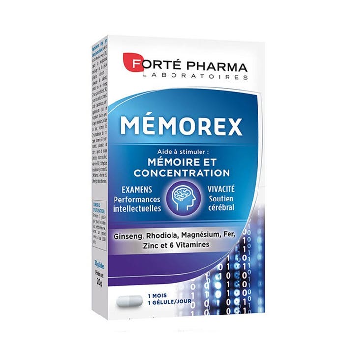 Forté Pharma Mémorex Mémoire et concentration 30 gélules
