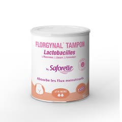 Saforelle Florgynal Tampons Mini avec lactobacilles Sans applicateur x14